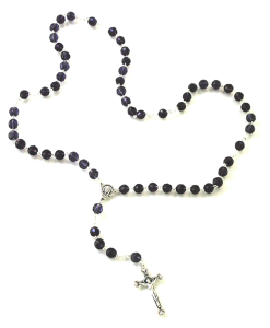 Regal Amethyst Crystal Rosary