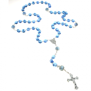 Stunning Blue Madonna Rosary